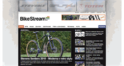 Desktop Screenshot of bikestream.cz